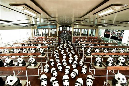 1600 Pandas inside Star Ferry