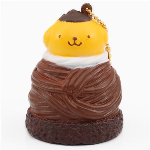 cute Pompompurin brown Mont Blanc squishy for bag