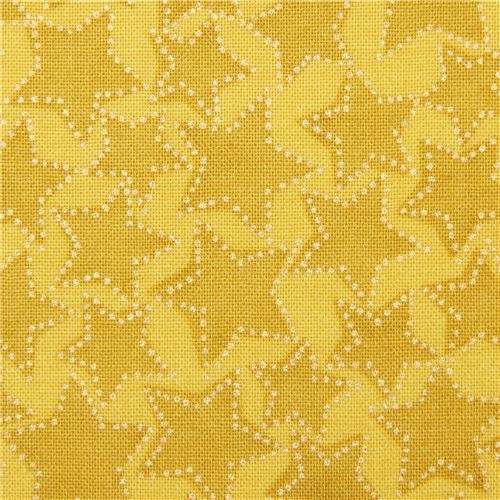 chartreuse Michael Miller fabric gold metallic embellishment Starlight