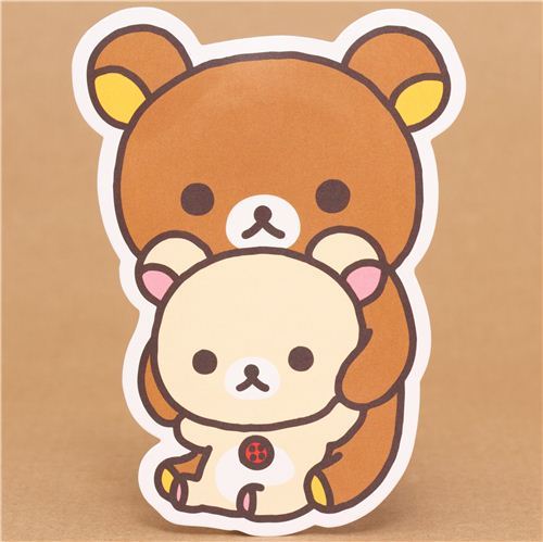 Rilakkuma brown and white bear mini envelopes San-X
