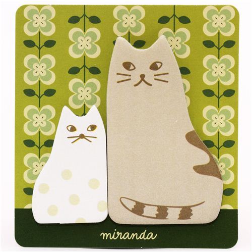 kawaii cat animal Post-it bookmark sticker Japan