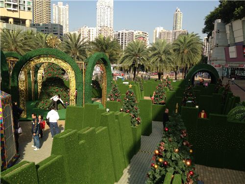 This is how part of the maze looked like from above - it was impossible to get the whole maze in one shot