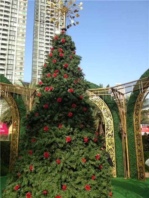 The big Christmas Tree was the centre of the maze