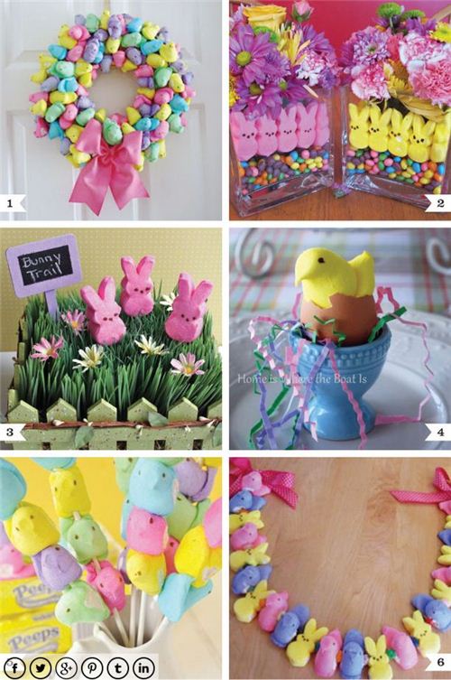 These super cute bunny and chicks  marshmallow decorations can be used in so many ways.