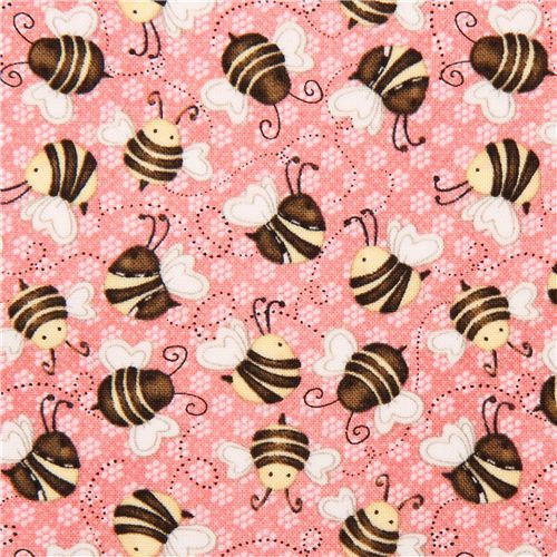 cute bee fabric by Henry Glass 