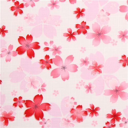 off-white structured flower cherry blossom dobby fabric from Japan