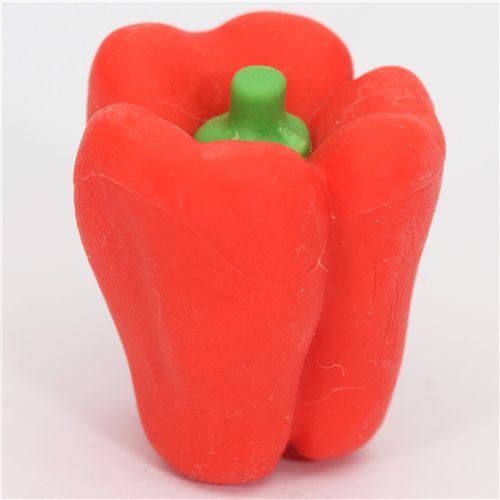 red Bell pepper eraser from Japan by Iwako