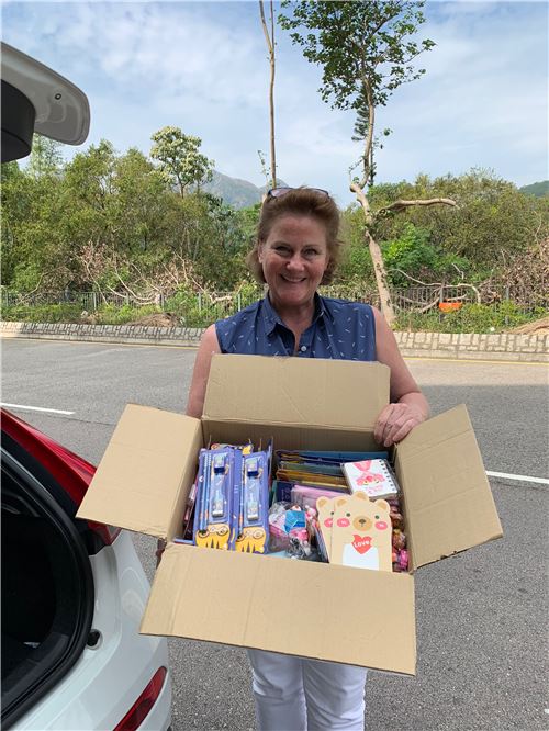 We delivered these items to Fiona, a representative of Box of Hope