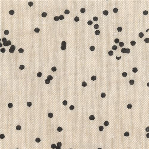 Robert Kaufman linen and cotton mini dot fabric