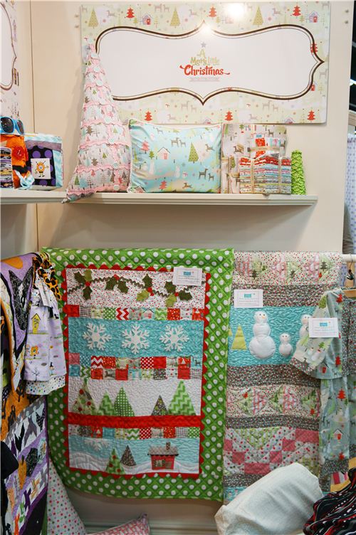 Some Christmas quilts and Christmas home decor by Riley Blake