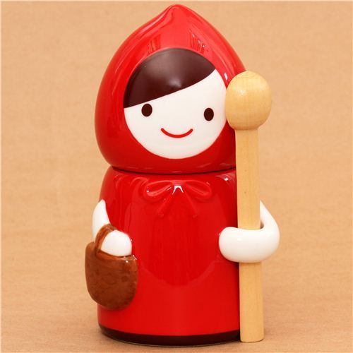 Red Riding Hood fairy tale cup canister Decole Otogicco