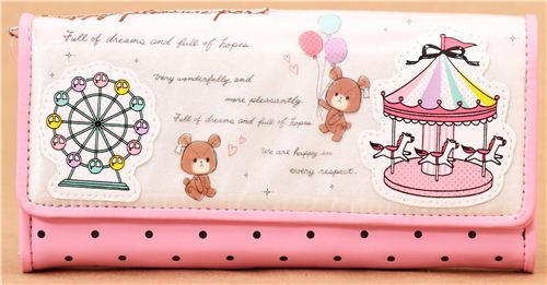 big white-pink bear carnival wallet by Crux