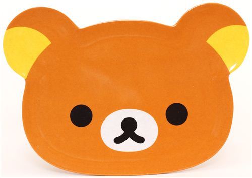 Rilakkuma brown bear plate bento dish dessert plate