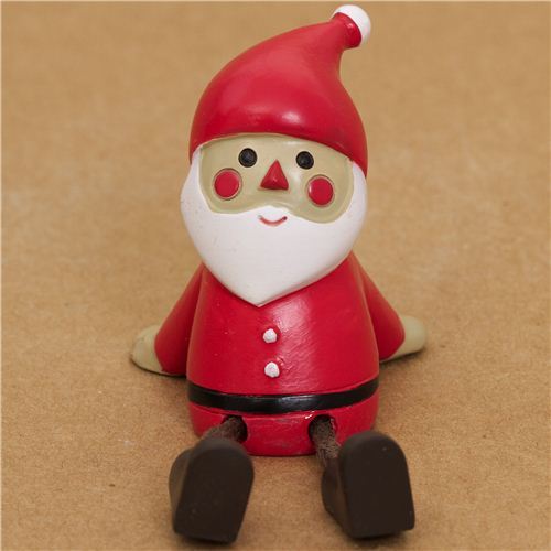 cute Santa Claus figure with outstretched legs from Japan