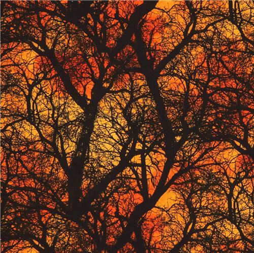 Gothic tree fabric Timeless Treasures