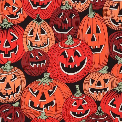 pumpkin fabric by Alexander Henry