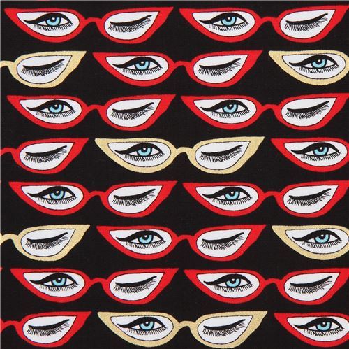 black Robert Kaufman glasses gold metallic Fashion Statement