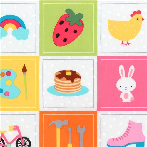 Robert Kaufman patchwork style panel fabric