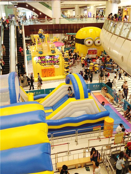 The exhibition area from above