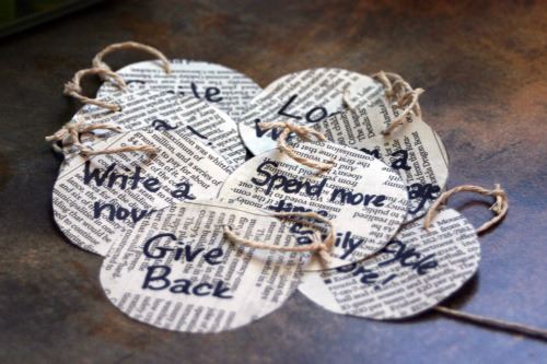 Cute quick resolutions you can hang around your house, image courtesy of Lil Blue Boo