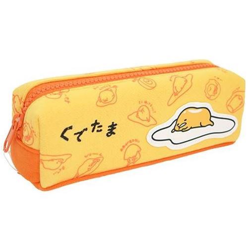 orange funny Gudetama egg yolk pencil case by Kamio from Japan