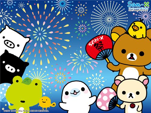 Happy New Year with this cute wallpaper by San-X