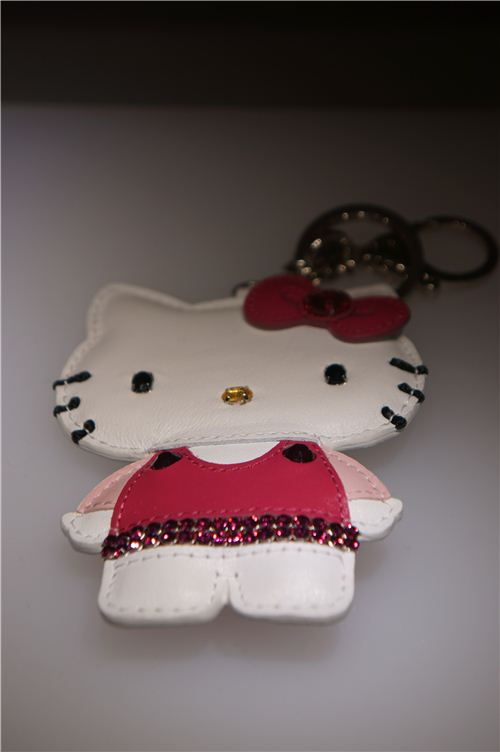 crystal and leather - a cute Hello Kitty charm