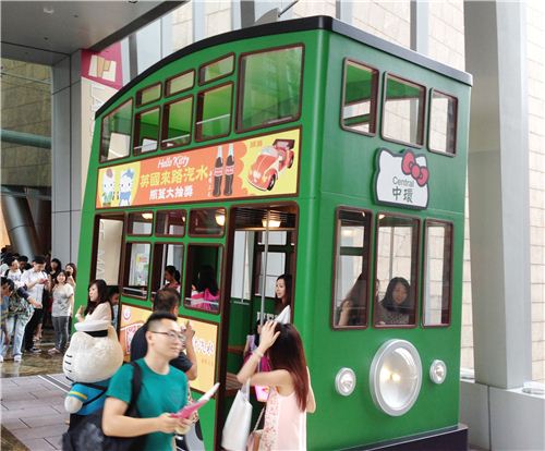 The Hello Kitty tram