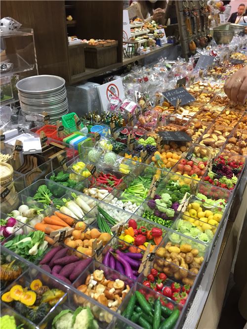 Look at all the clay food items!