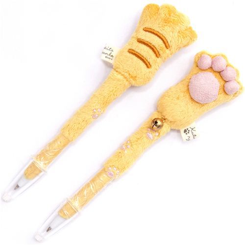 Kutusita Nyanko cat plush ballpoint pen cat paw