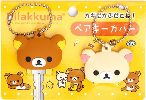 kawaii Rilakkuma bear key cover charm