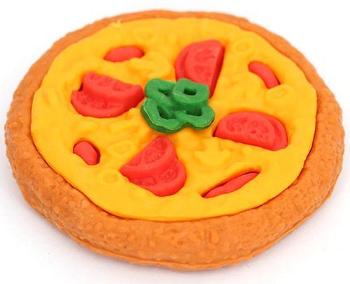 pizza eraser from Japan by Iwako
