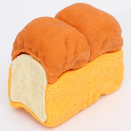 sandwich bread eraser from Japan by Iwako