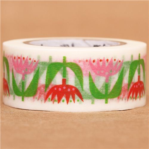 tulip flower mt Washi Masking Tape deco tape