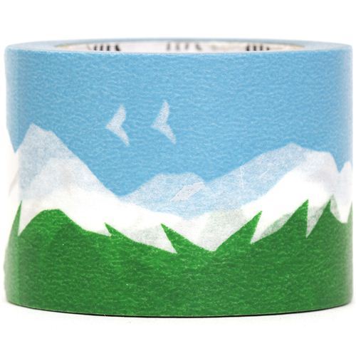 wide mt Washi Masking Tape deco tape with mountain scenery