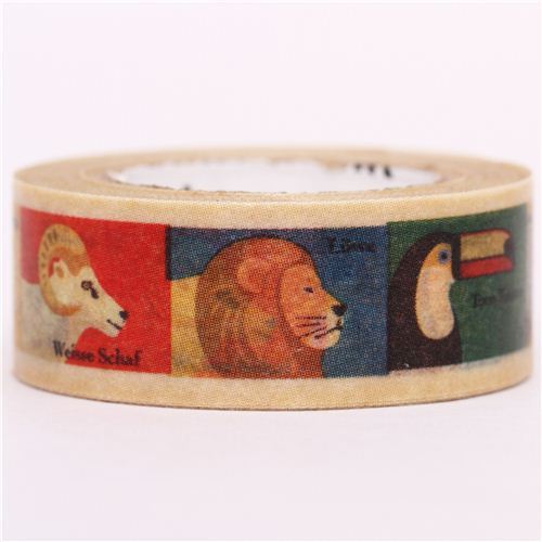 zoo animal mt Washi Masking Tape deco tape