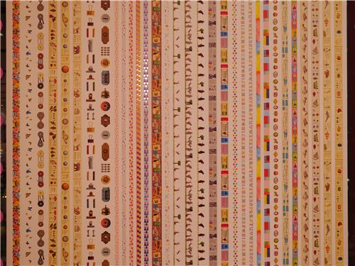 A wall in the store with lots of different mt Masking tapes