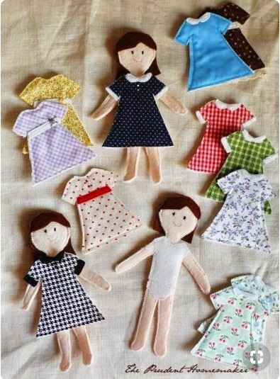 Dolls and dresses by theprudenthomemaker.com