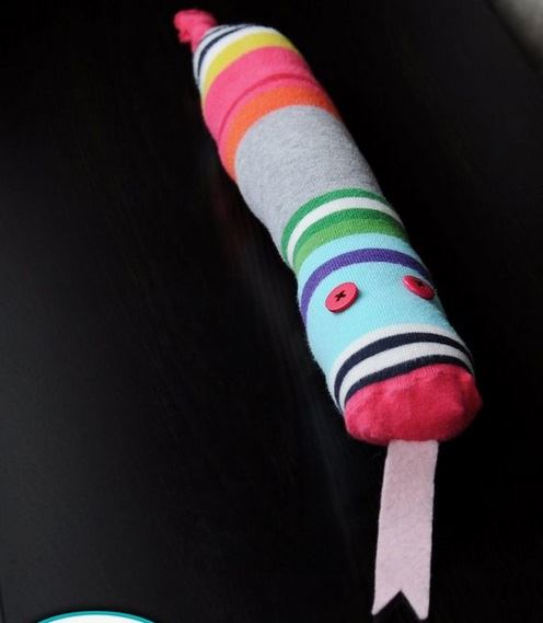 What a fun snake, made by Jill Dubien!