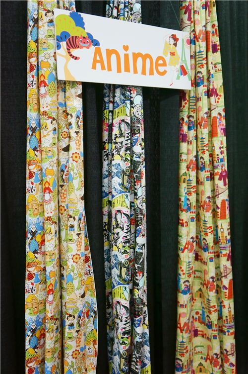 Some of the amazing Anime fabrics by Trans-Pacific Textiles