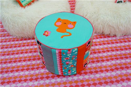 An adorable little fabric chair 