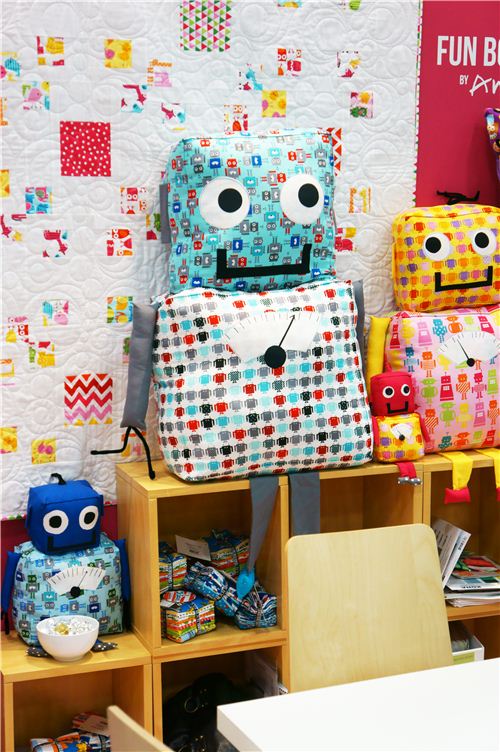 We loved the plush robots made with Ann Kelle's Funbots collection