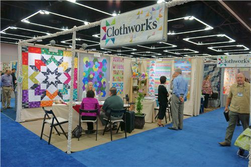 The Clothworks booth - we carry some of their fabrics as well
