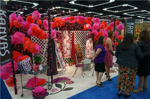 A very eye-catching designer booth