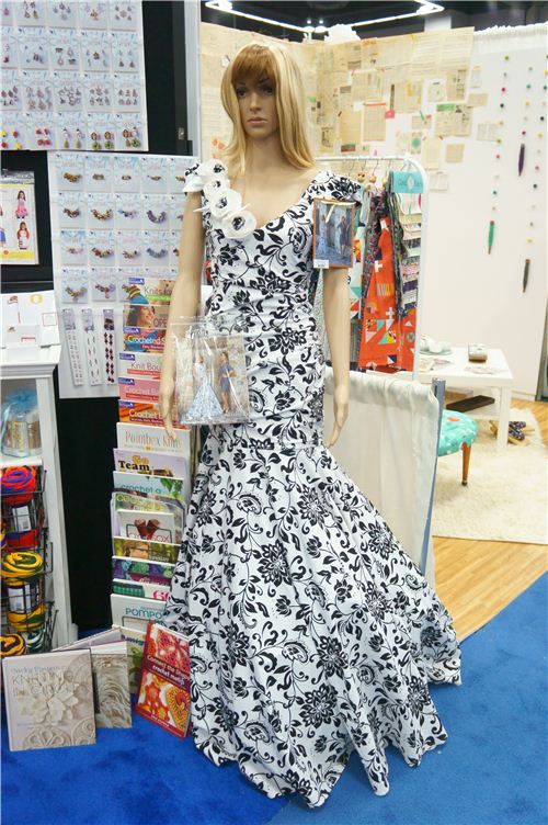 A pretty lavish evening dress - you didn't get to see too many of these