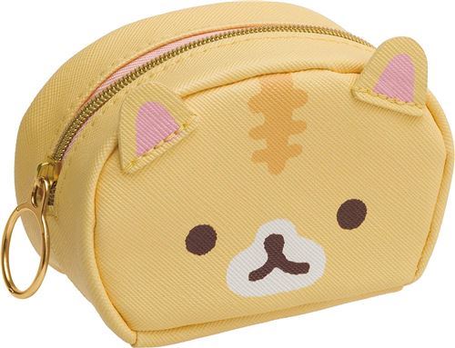 orange-brown Corocorocoronya pouch by San-X