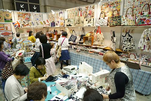 More bags were on display with some live sewing demonstrations taking place