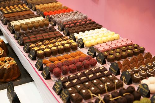 Wool chocolates as far as the eye can see!