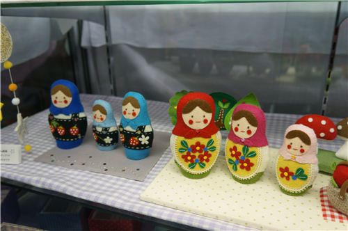 Matryoshkas seem to be a very popular design for felt crafting