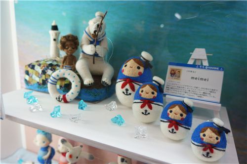 The cute little sailor matryoshkas made with felt are awesome